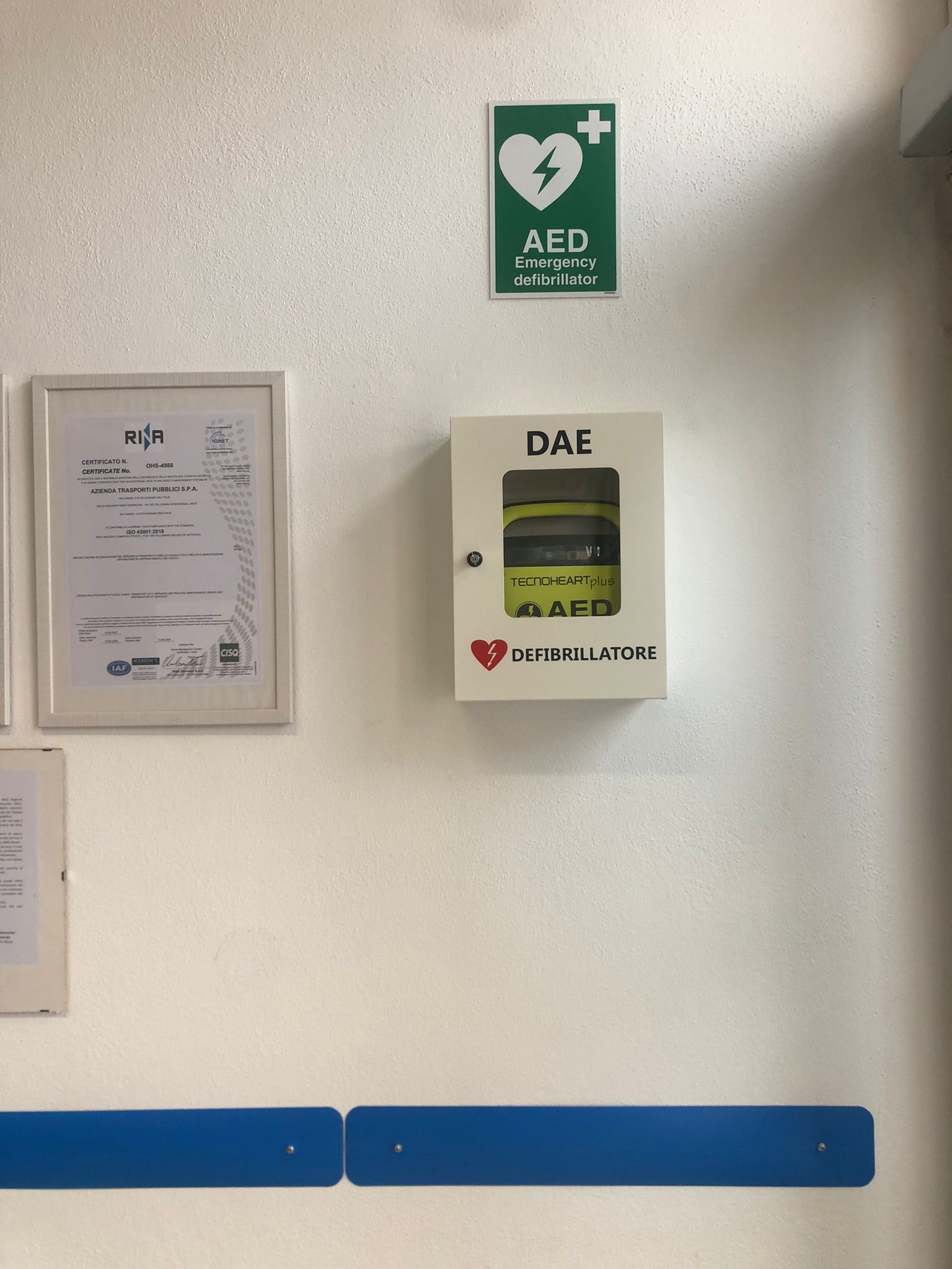 ATP SASSARI È CARDIOPROTETTA: DUE DEFIBRILLATORI E PERSONALE FORMATO PER GESTIRE LE EMERGENZE.